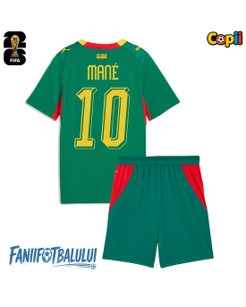 Senegal Sadio Mane #10 Echipament de Fotbal Replică Mondial 2026 Copii Deplasare (+ Șorturi)